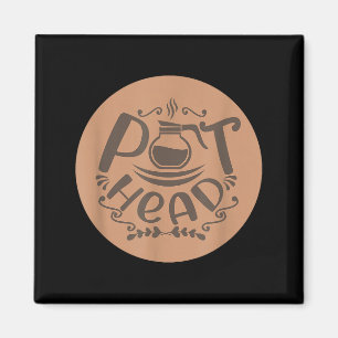 T-Kopf Lustiger Kaffee Koffein Baristas Und Kaffee Magnet