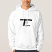 T-Line White Hoodie (Vorderseite)