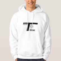 T-Line White Hoodie