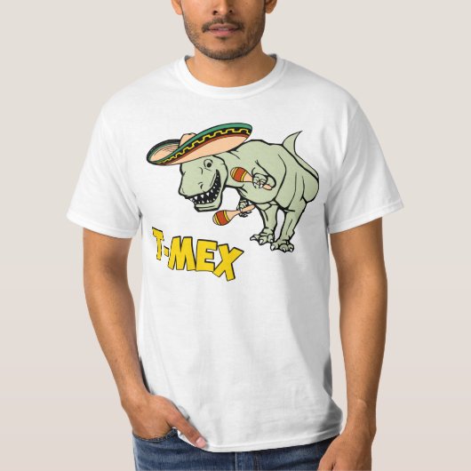 T-Mex T-Rex mexikanischer T-Shirt (Vorderseite)