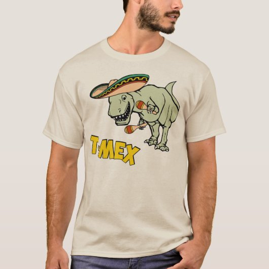T-Mex T-Rex mexikanischer T-Shirt (Vorderseite)