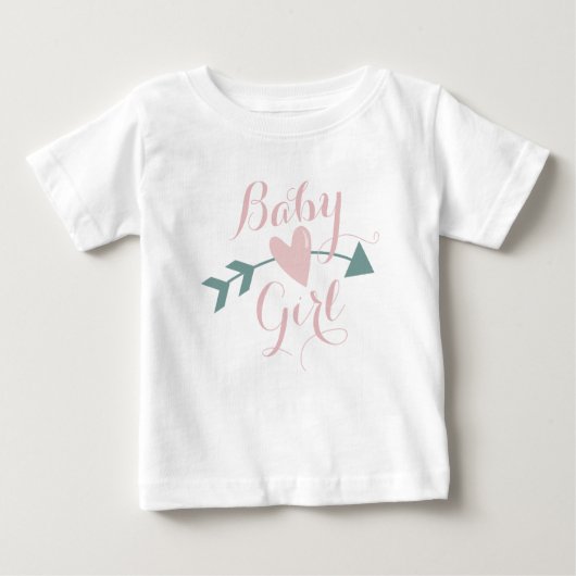 T mit Herz und Pfeil Baby T-shirt (Vorderseite)