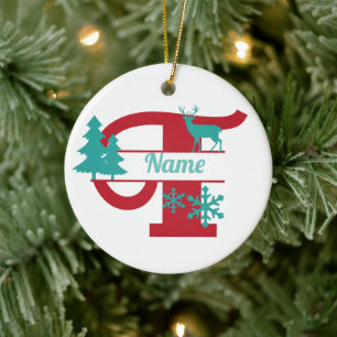 T Monogram Urlaubshaus Tree Ornament