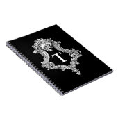 T Monogramm Initiale Notizblock (Rechte Seite)