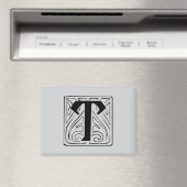 T Monogramm schwarz Magnet (In Situ (Geschirrspüler))