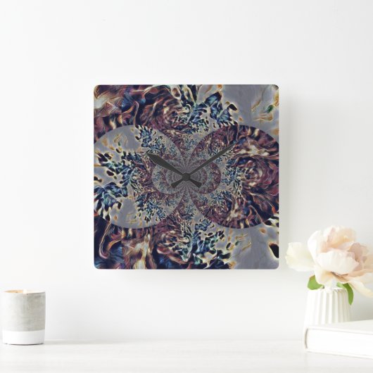 T. Nova Quadratische Wanduhr (Zuhause)