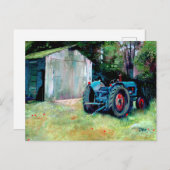 T' Old tractor Postcard Postkarte (Vorne/Hinten)