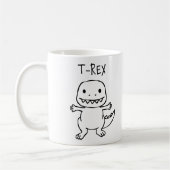 T-Pose-T-Rex-Sketch Kaffeetasse (Links)