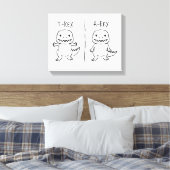 T-Pose-T-Rex-Sketch Leinwanddruck (Insitu (Schlafzimmer))