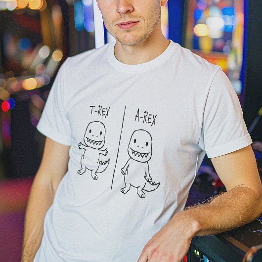 T-Pose-T-Rex-Sketch T-Shirt