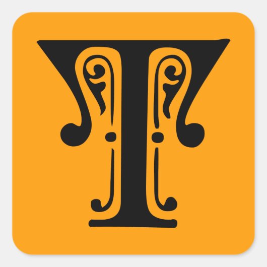 T QUADRATISCHER AUFKLEBER (Vorderseite)