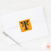 T QUADRATISCHER AUFKLEBER (Umschlag)