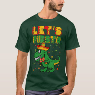 T Re Dino Cinco De Mayo Lasse Fiesta Meico Boy Kid T-Shirt