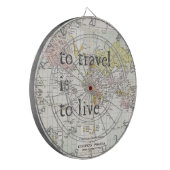 T-Reise ist zu leben Dartscheibe (Vorderseite Links)