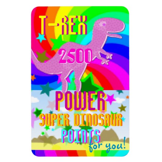 T-Rex 2500 Power Super Dino Points Magnet für Sie! (Vertikal)