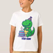 T-Rex 2. Geburtstag T-Shirt (Vorderseite)