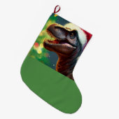 T-Rex 2 Großer Weihnachtsstrumpf (Vorderansicht (hängend))