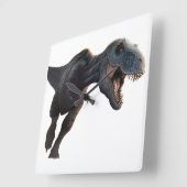 T Rex 2 Quadratische Wanduhr (Winkel)