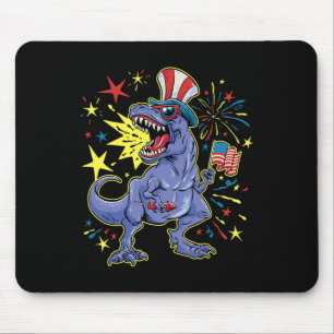 T-Rex 4. Juli - Feiern des Unabhängigkeitstages  Mousepad