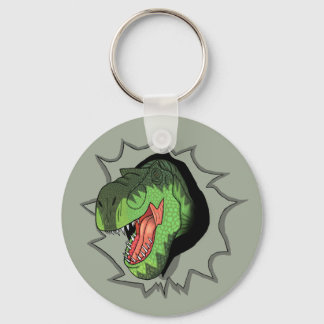 T-Rex-Abstürze aus Schlüsselanhänger