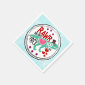 T-Rex am Niedlichen Sonnentag Serviette (Ecke)