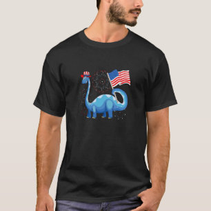T Rex American Flag 4. Juli Dinosaur Jungs Kind T-Shirt