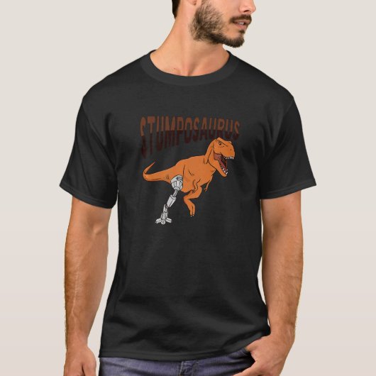 T Rex Amputee Joke Leg Prothese Dinosaurier für ei T-Shirt (Vorderseite)