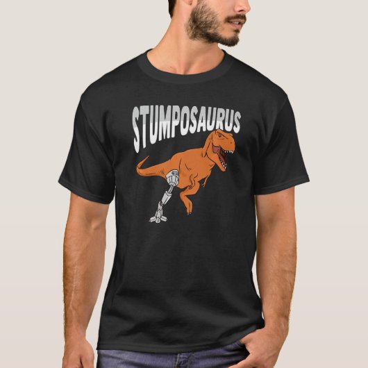 T Rex Amputee Joke Leg Prothese Dinosaurier für ei T-Shirt (Vorderseite)