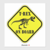 T-Rex an Bord Aufkleber (Blatt)