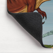 T-Rex and Velociraptor Mousepad (Ecke)