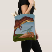 T-Rex and Velociraptor Tasche (Von Nahem)