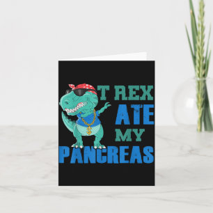 T Rex aß Bauchspeicheldrüse Dinosaurier Typ 1 T1d Karte