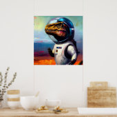 T Rex Astronaut Poster (Küche)