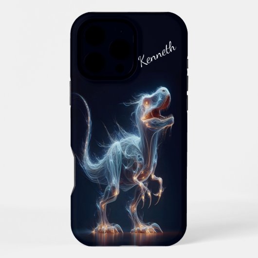 T-Rex Ätherischer Glanz iPhone Hülle (Rückseite)