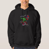 T Rex auf einem Motorrad-Motorradfahrer Hoodie (Vorderseite)