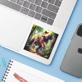 T-Rex Aufkleber (Laptop mit iPhone)