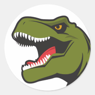 T-Rex-Aufkleber Runder Aufkleber