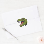 T-Rex-Aufkleber Runder Aufkleber (Umschlag)
