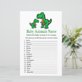 T-rex Baby Animals Name Game (Stehend Vorderseite)