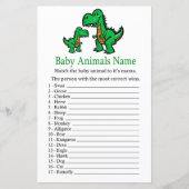 T-rex Baby Animals Name Game (Vorderseite)