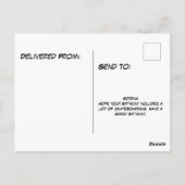 T-Rex bei Skatepark Skateboarding Postkarte (Rückseite)