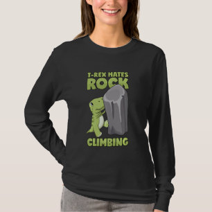 T-Rex Bergsteigen Dinosaurier Berg Klettern T-Shirt