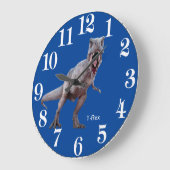T-Rex-Bild für die Acrylwand-Uhr Große Wanduhr (Winkel)