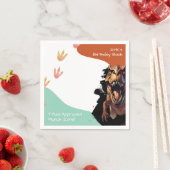 T-Rex Birthday Bash, prähistorisches Party Munch Z Serviette (Beispiel)