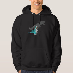 T-rex Blauer Mönch Paraket, Funny Birb Meme, Schre Hoodie