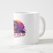 T-Rex Bleib Wild Jumbo-Tasse (Vorderseite Rechts)