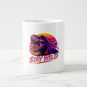 T-Rex Bleib Wild Jumbo-Tasse