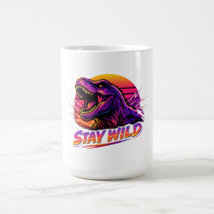 T-Rex Bleib Wild Kaffeetasse
