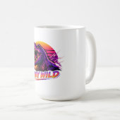 T-Rex Bleib Wild Kaffeetasse (VorderseiteRechts)