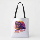 T-Rex Bleib Wild Tasche (Vorderseite)